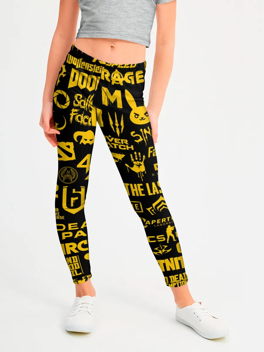 Леггинсы для девочки / ЛОГОТИПЫ ИГР