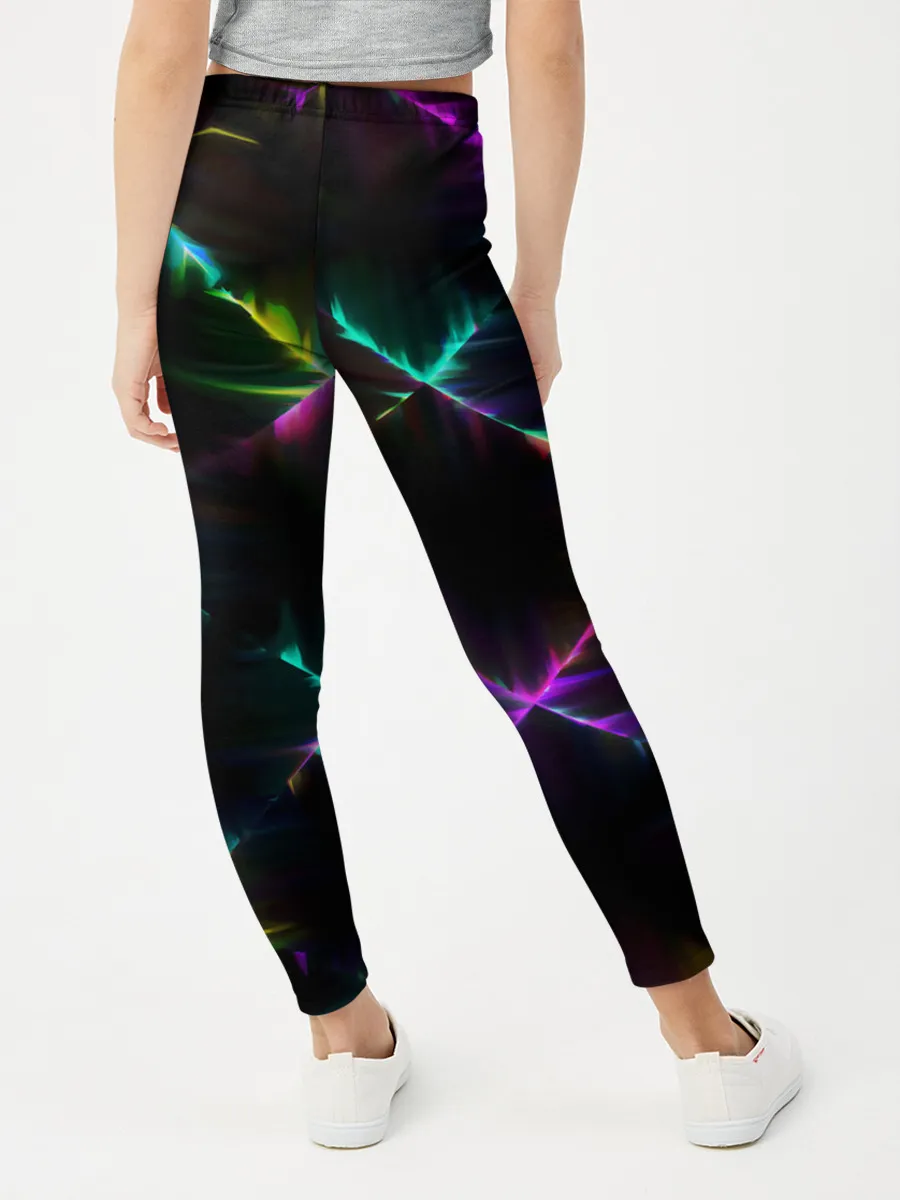 Леггинсы для девочки / НЕОНОВАЯ ТЕКСТУРА