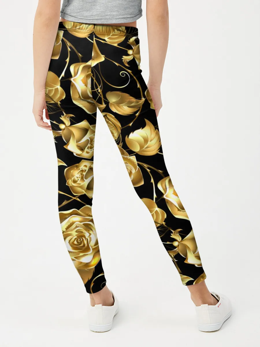 Леггинсы для девочки / Golden Roses