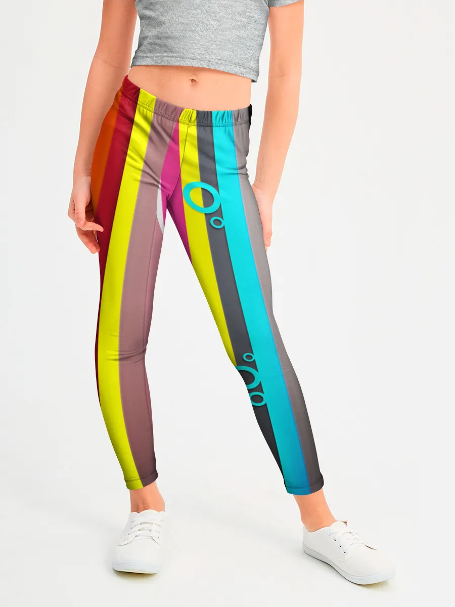 Леггинсы для девочки / РАДУЖНАЯ ГЕОМЕТРИЯ