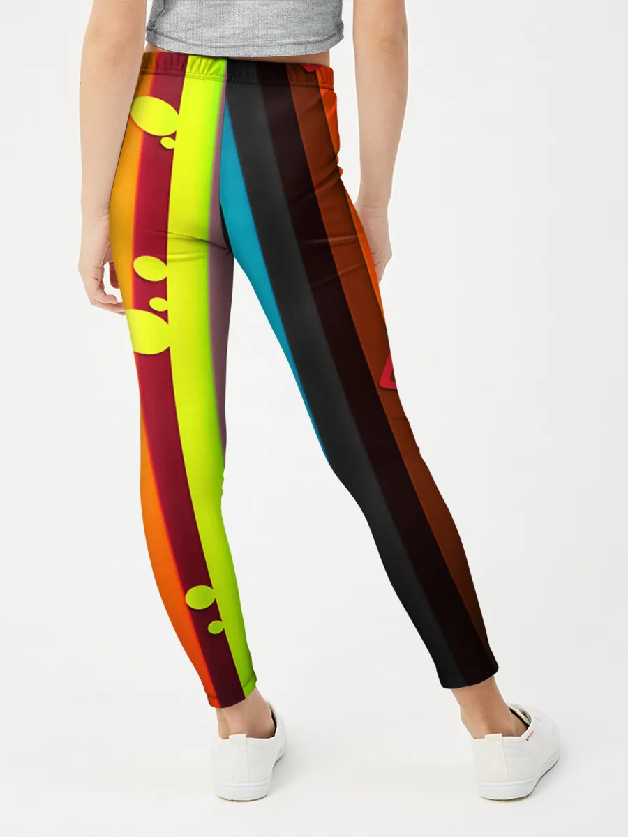 Леггинсы для девочки / РАДУЖНАЯ ГЕОМЕТРИЯ