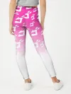 Леггинсы для девочки / Паттерн розовый джоджо