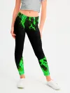 Леггинсы для девочки / GREEN FIRE | ОГОНЬ