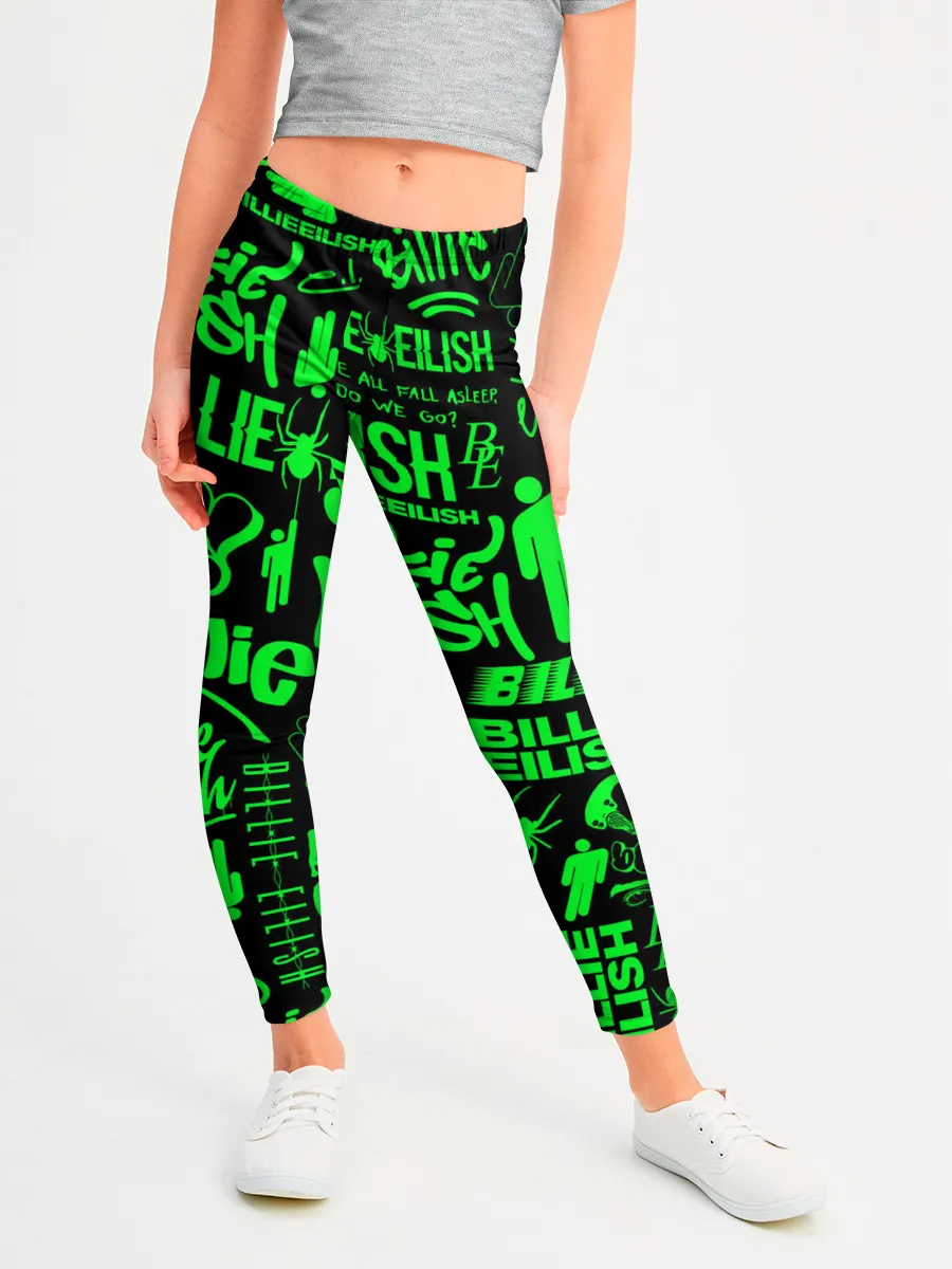 Леггинсы для девочки / BILLIE EILISH | БИЛЛИ АЙЛИШ