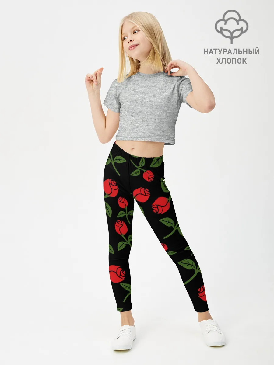 Леггинсы для девочки / Roses Art