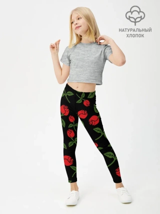Леггинсы для девочки / Roses Art