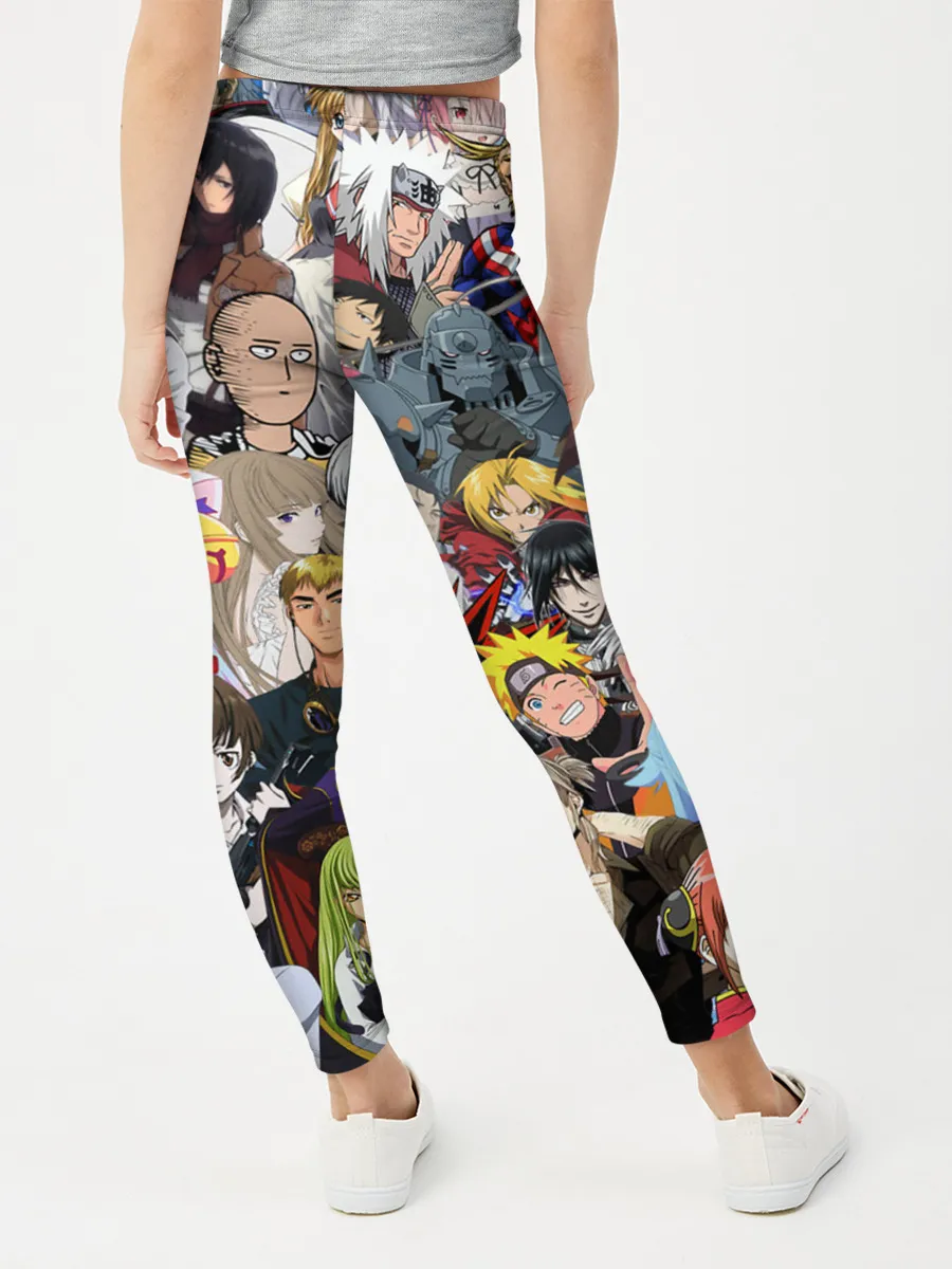 Леггинсы для девочки / Кавалькада персонажей из аниме