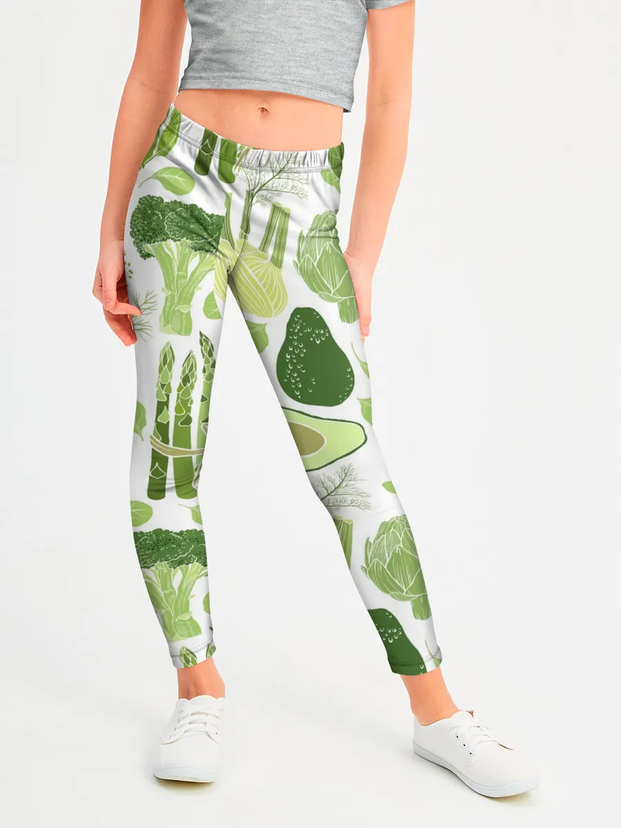 Леггинсы для девочки / овощи