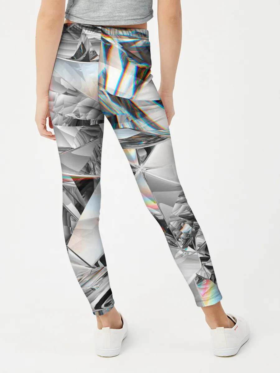 Леггинсы для девочки / зеркальный калейдоскоп