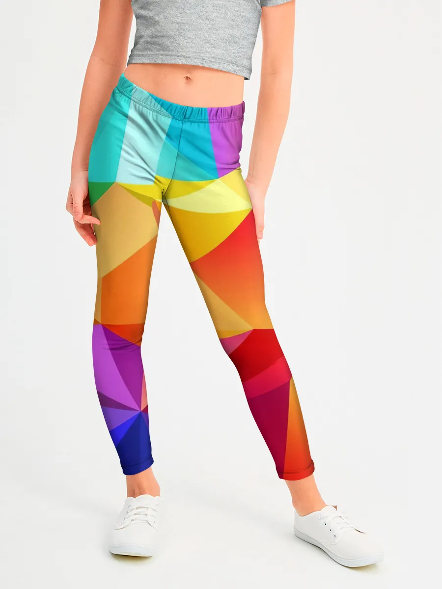 Леггинсы для девочки / Яркая мозаика
