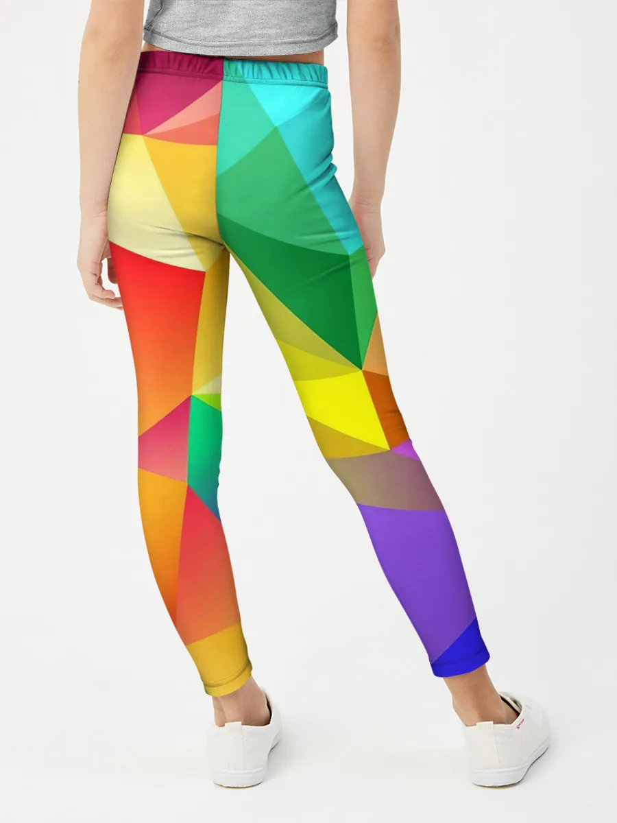 Леггинсы для девочки / Яркая мозаика