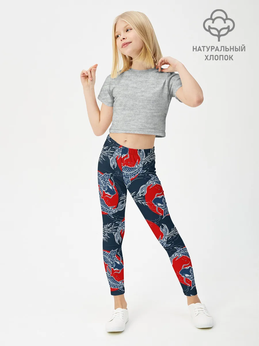 Леггинсы для девочки / Japanese carp