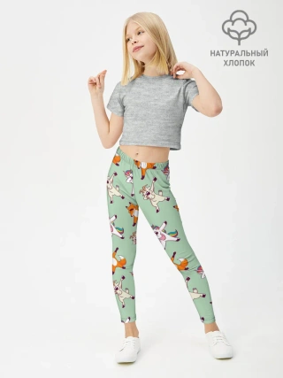 Леггинсы для девочки / Dabbing Animals