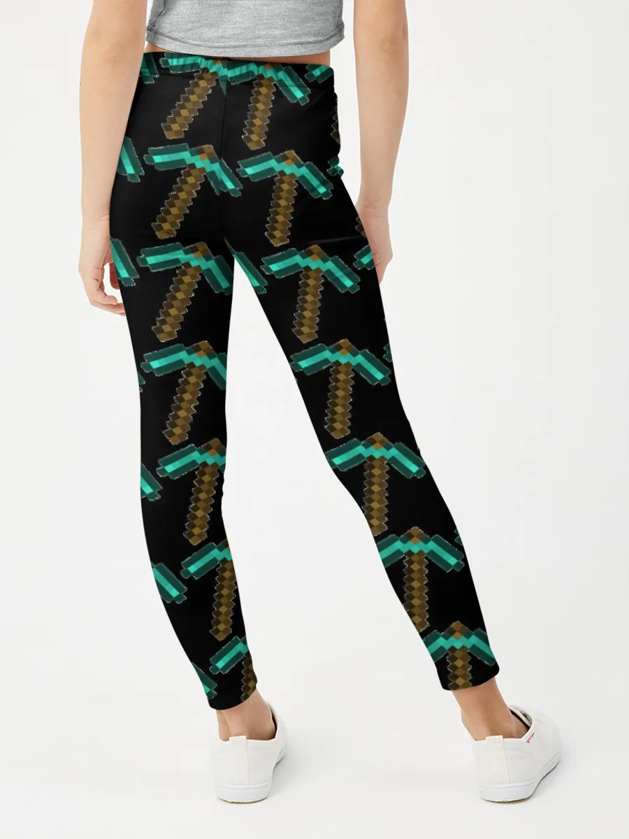 Леггинсы для девочки / Майнкрафт кирка