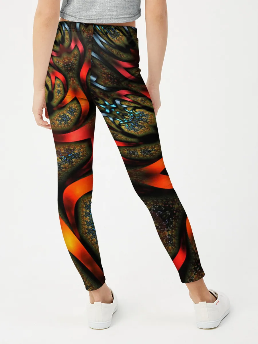 Леггинсы для девочки / ДИКИЙ УЗОР