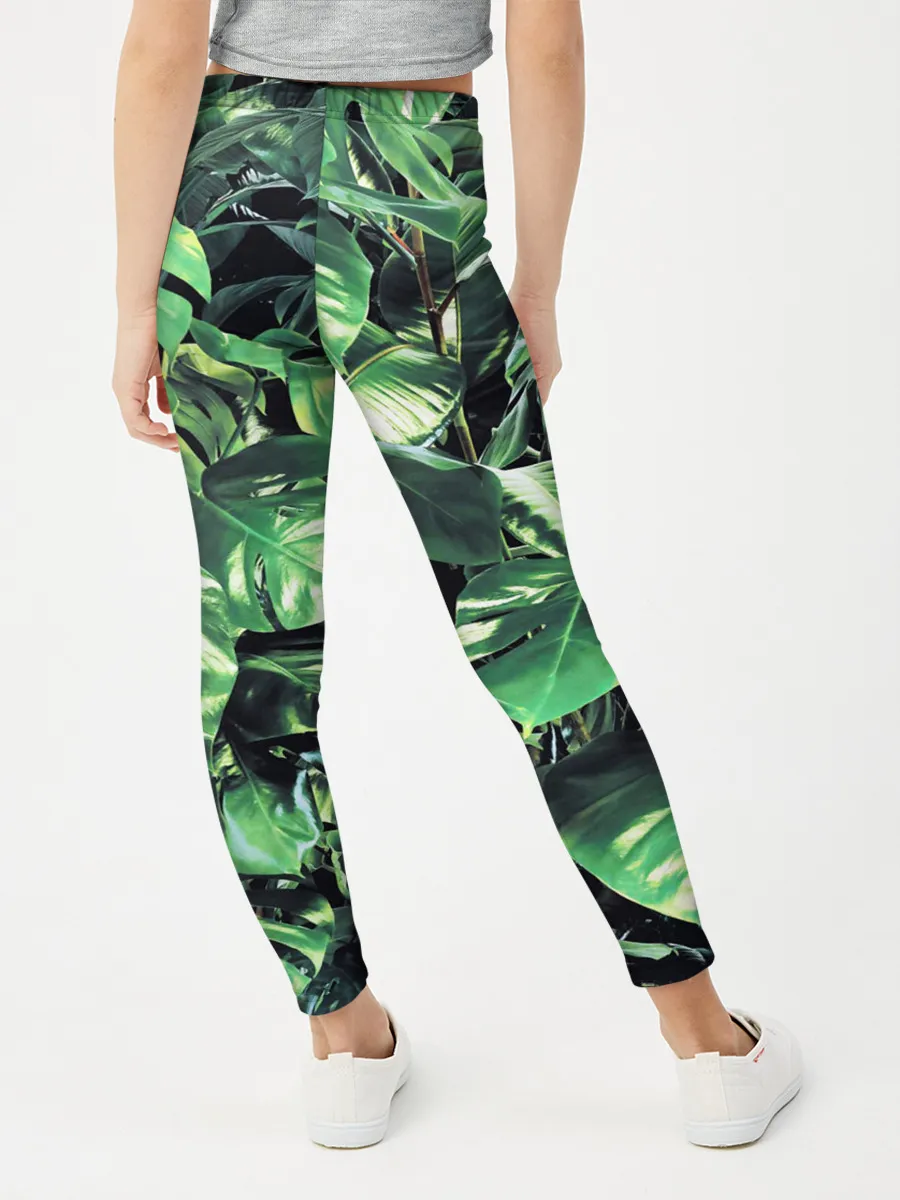 Леггинсы для девочки / ЛИСТЬЯ