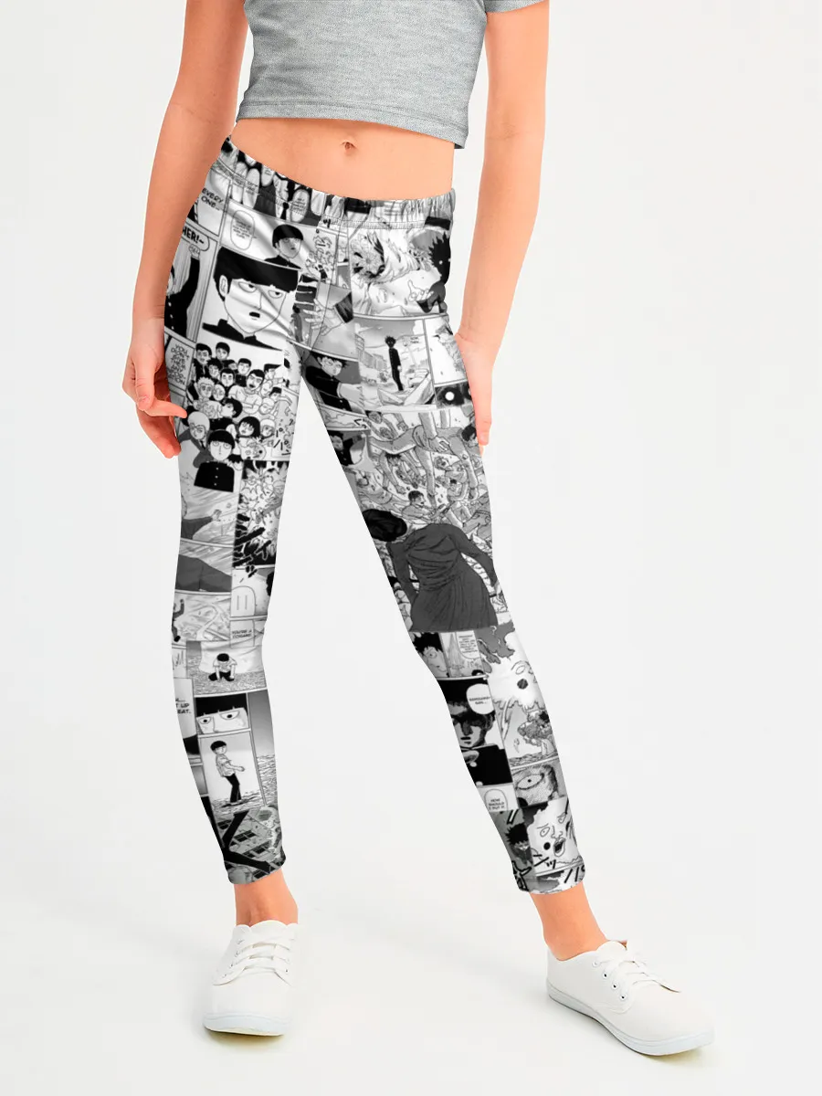 Леггинсы для девочки / МОБ ПСИХО 100