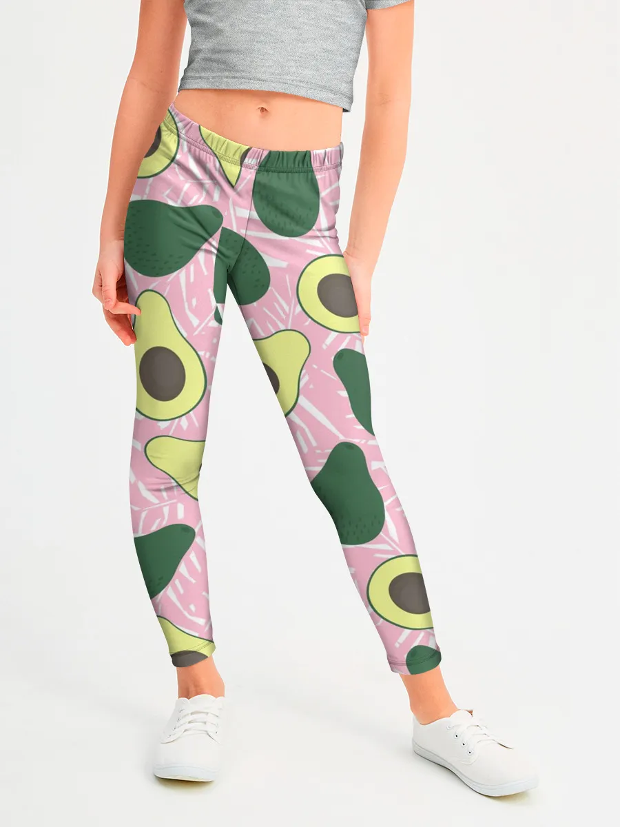 Леггинсы для девочки / avocado