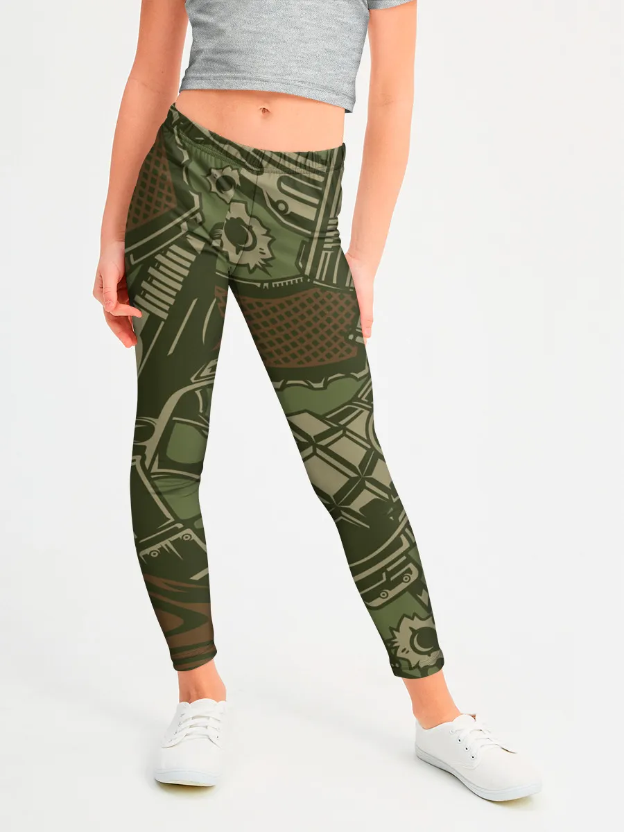 Леггинсы для девочки / Военный инвентарь | Military equipment