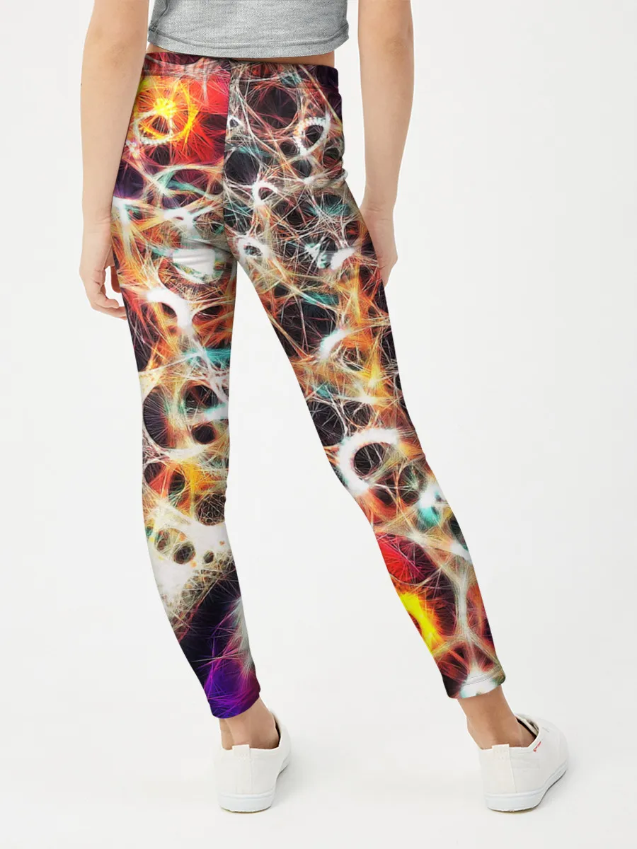 Леггинсы для девочки / Абстракция / Психоделика