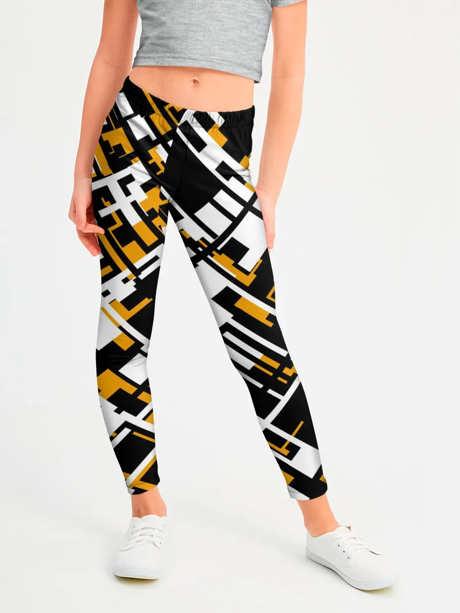 Леггинсы для девочки / КИБЕРПАНК,ФАНТАСТИКА,ГЕОМЕТРИЯ