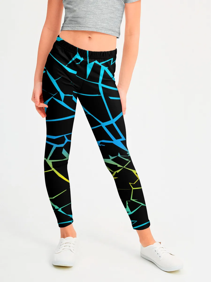 Леггинсы для девочки / НЕОНОВЫЙ ГРАДИЕНТ