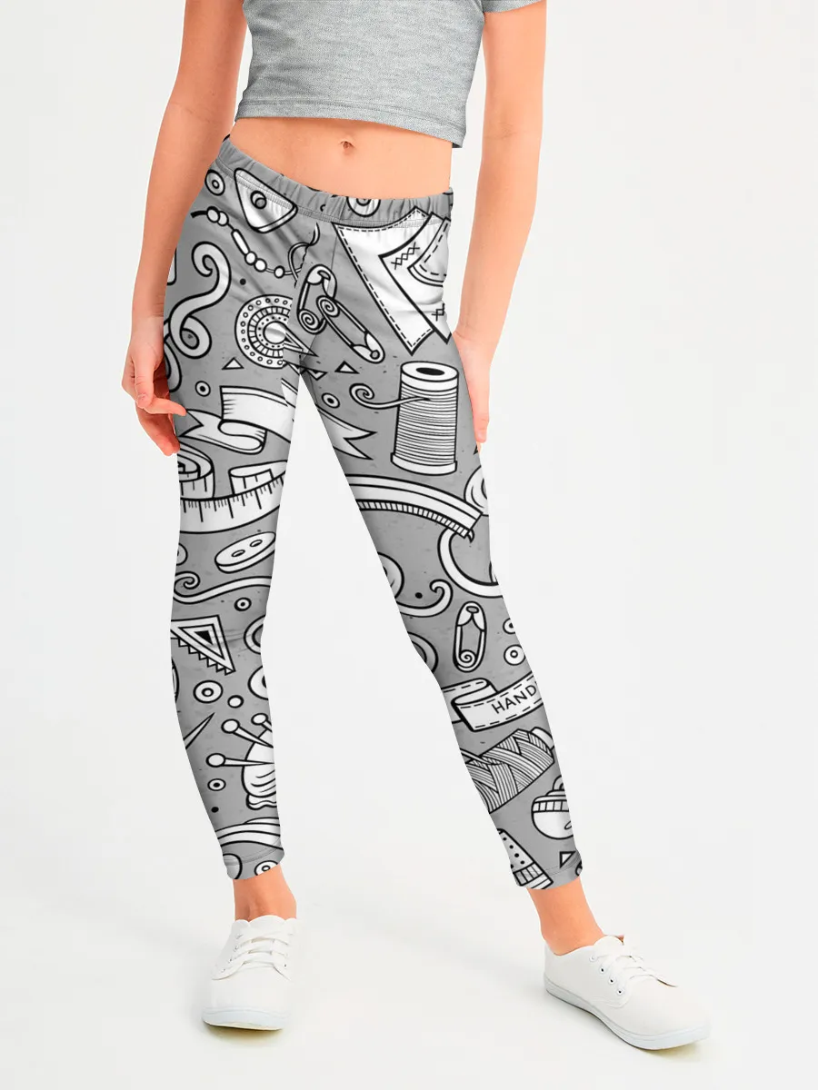 Леггинсы для девочки / handmade