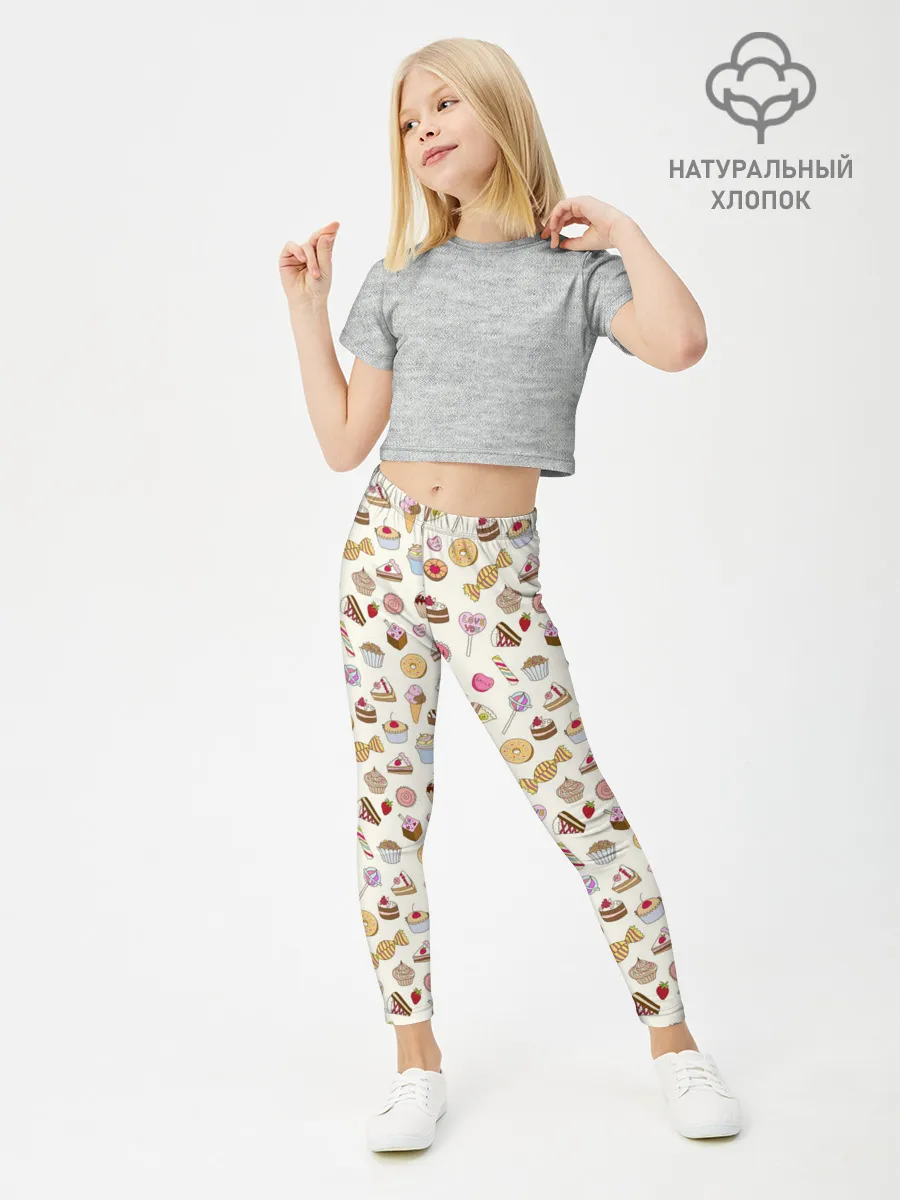 Леггинсы для девочки / Сладости