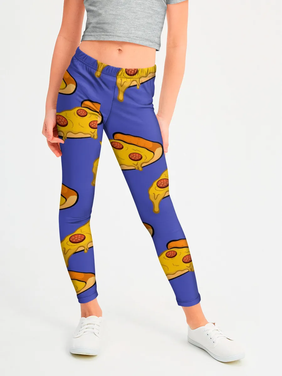 Леггинсы для девочки / Кусочки пиццы