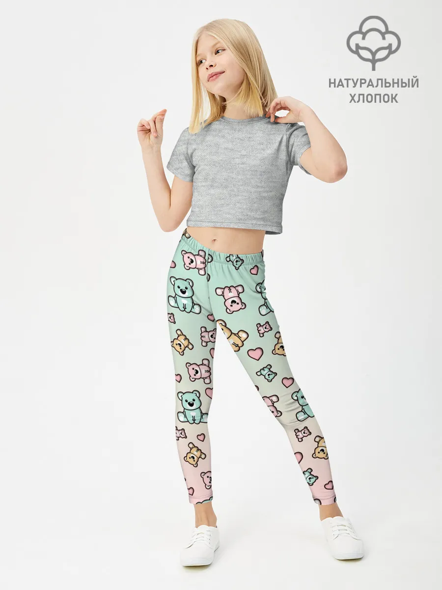 Леггинсы для девочки / МИШКИ