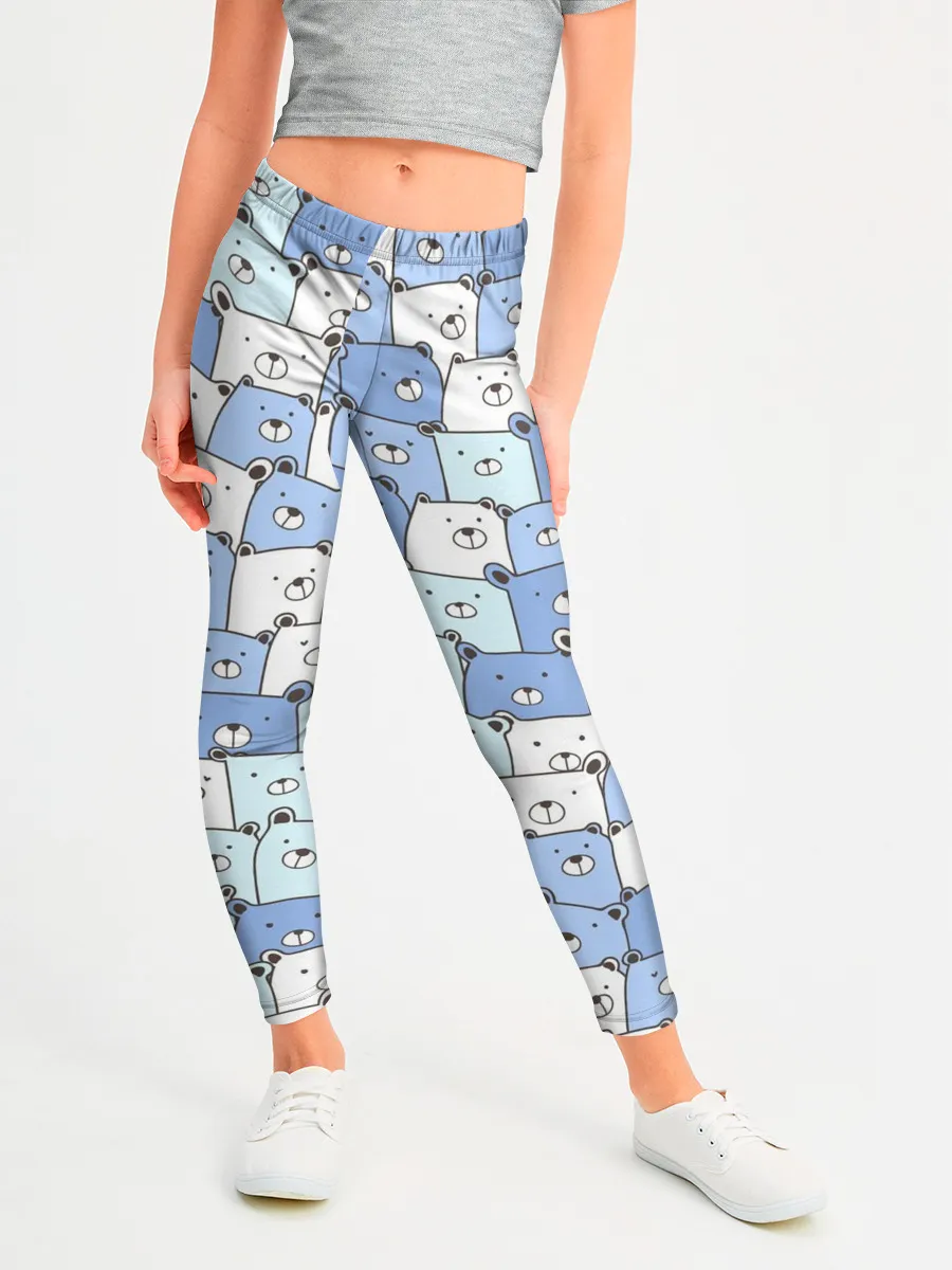 Леггинсы для девочки / МИШКИ