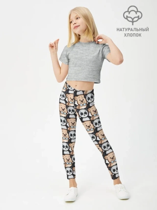Леггинсы для девочки / МИШКИ