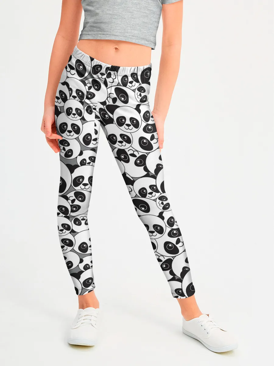 Леггинсы для девочки / ПАНДОЧКИ