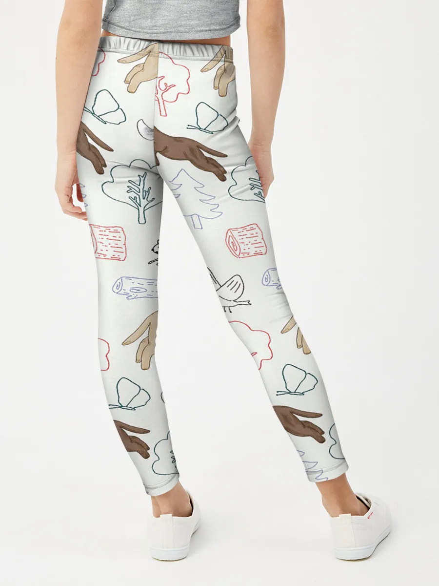 Леггинсы для девочки / Рисунок домашних любимцев