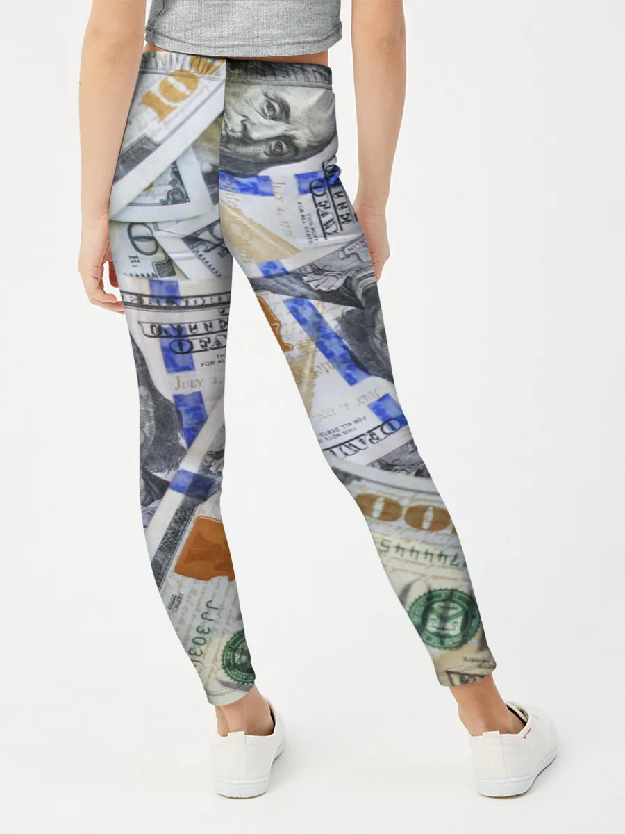 Леггинсы для девочки / Доллары