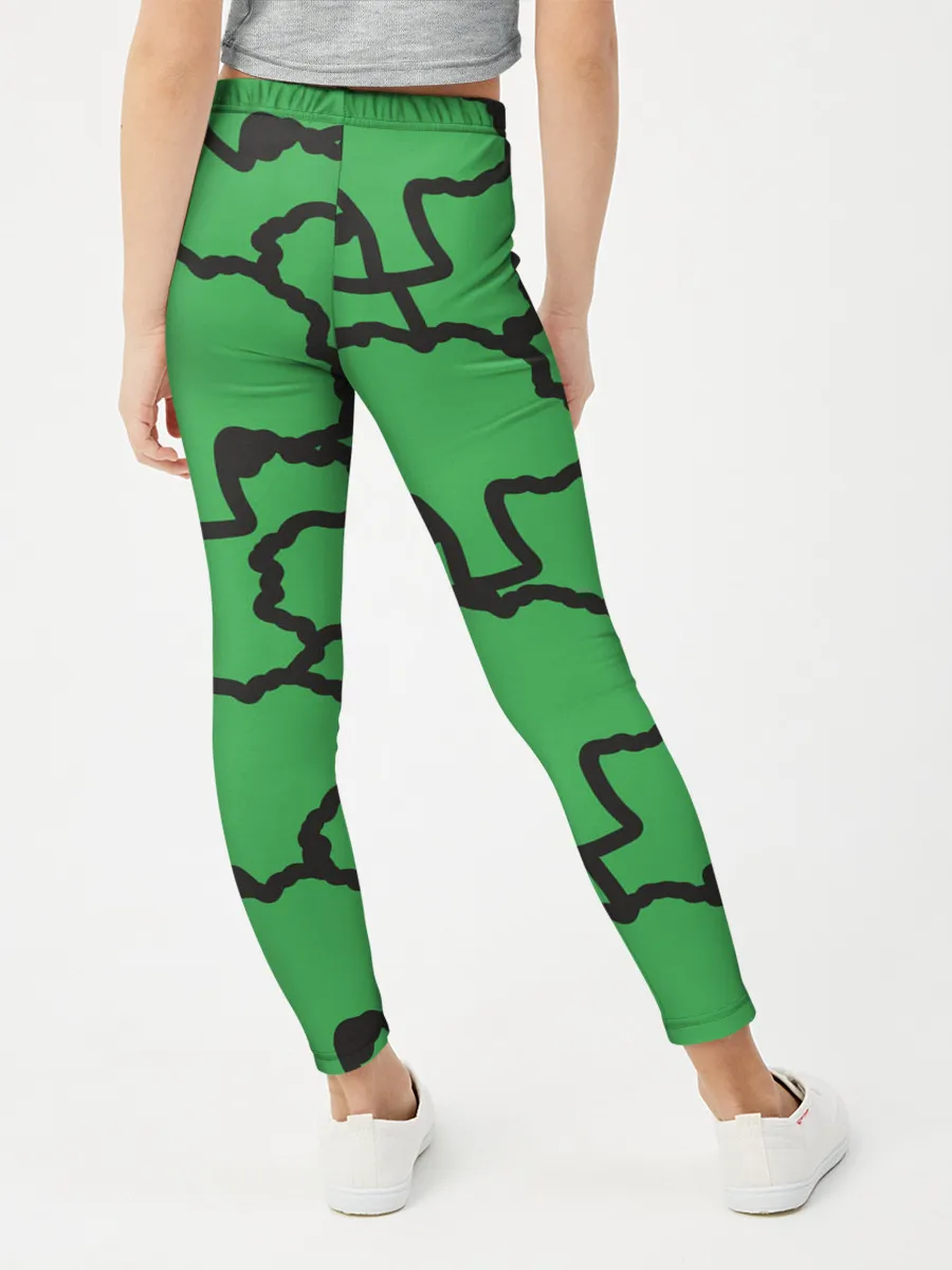 Леггинсы для девочки / БРОККОЛИ