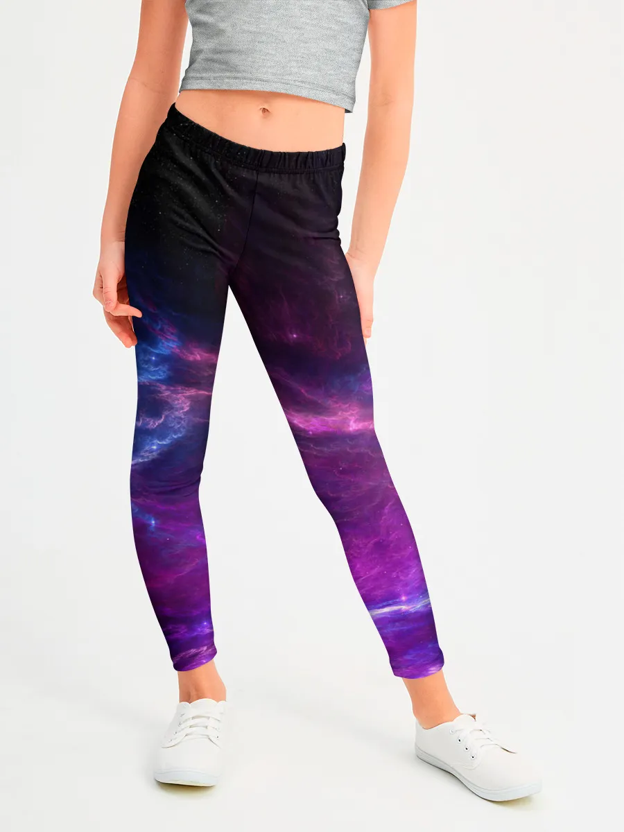 Леггинсы для девочки / Космическое небо
