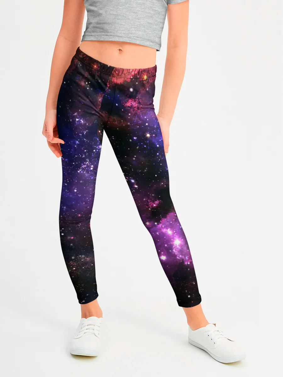 Леггинсы для девочки / Космическое небо