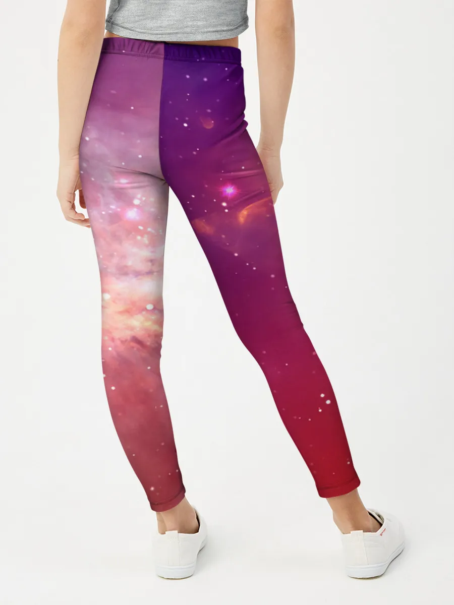Леггинсы для девочки / Космическое небо
