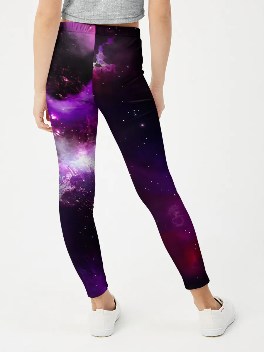 Леггинсы для девочки / Космическое небо