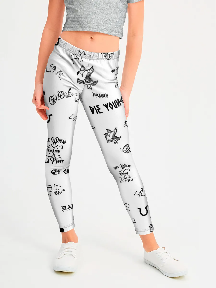 Леггинсы для девочки / Lil Peep