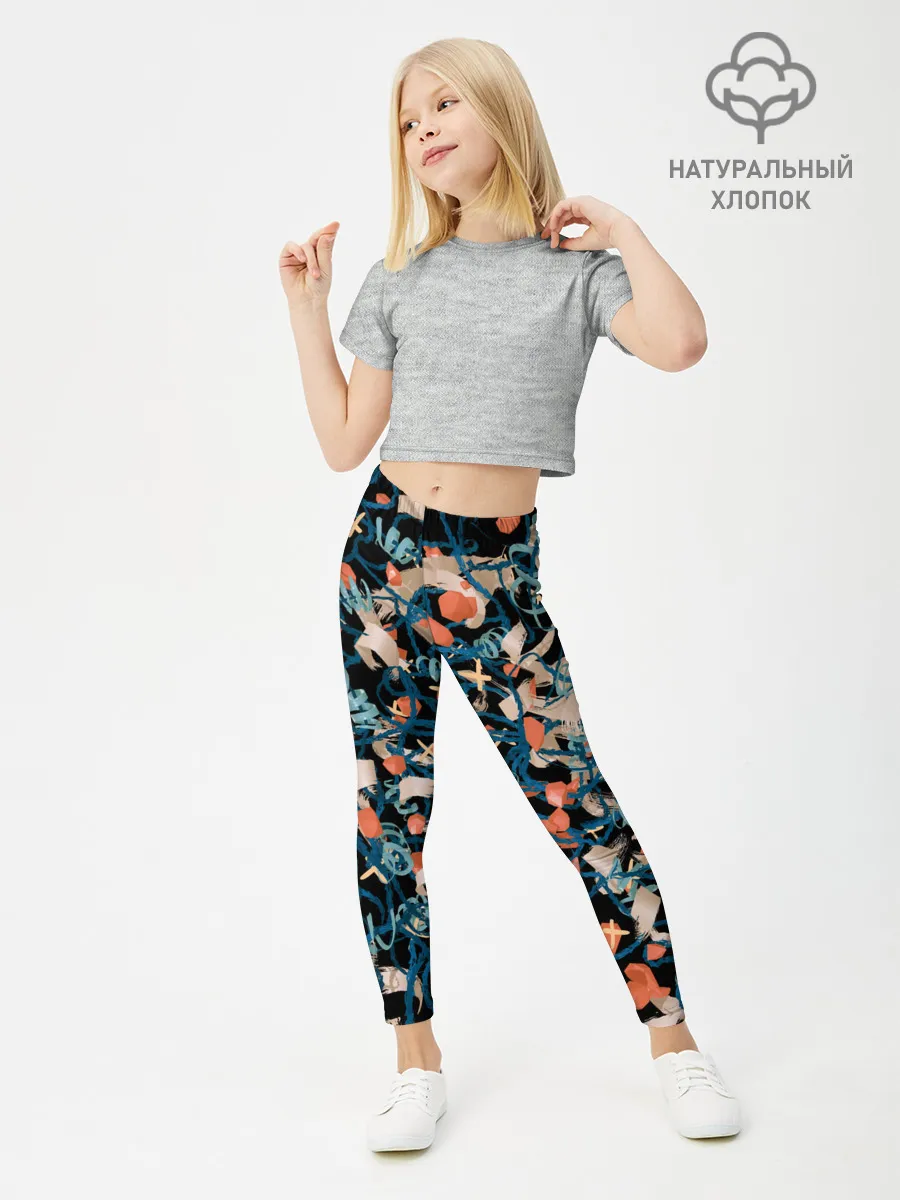 Леггинсы для девочки / Линии в пространстве