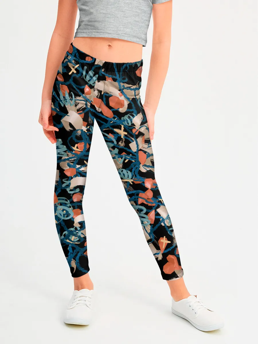 Леггинсы для девочки / Линии в пространстве