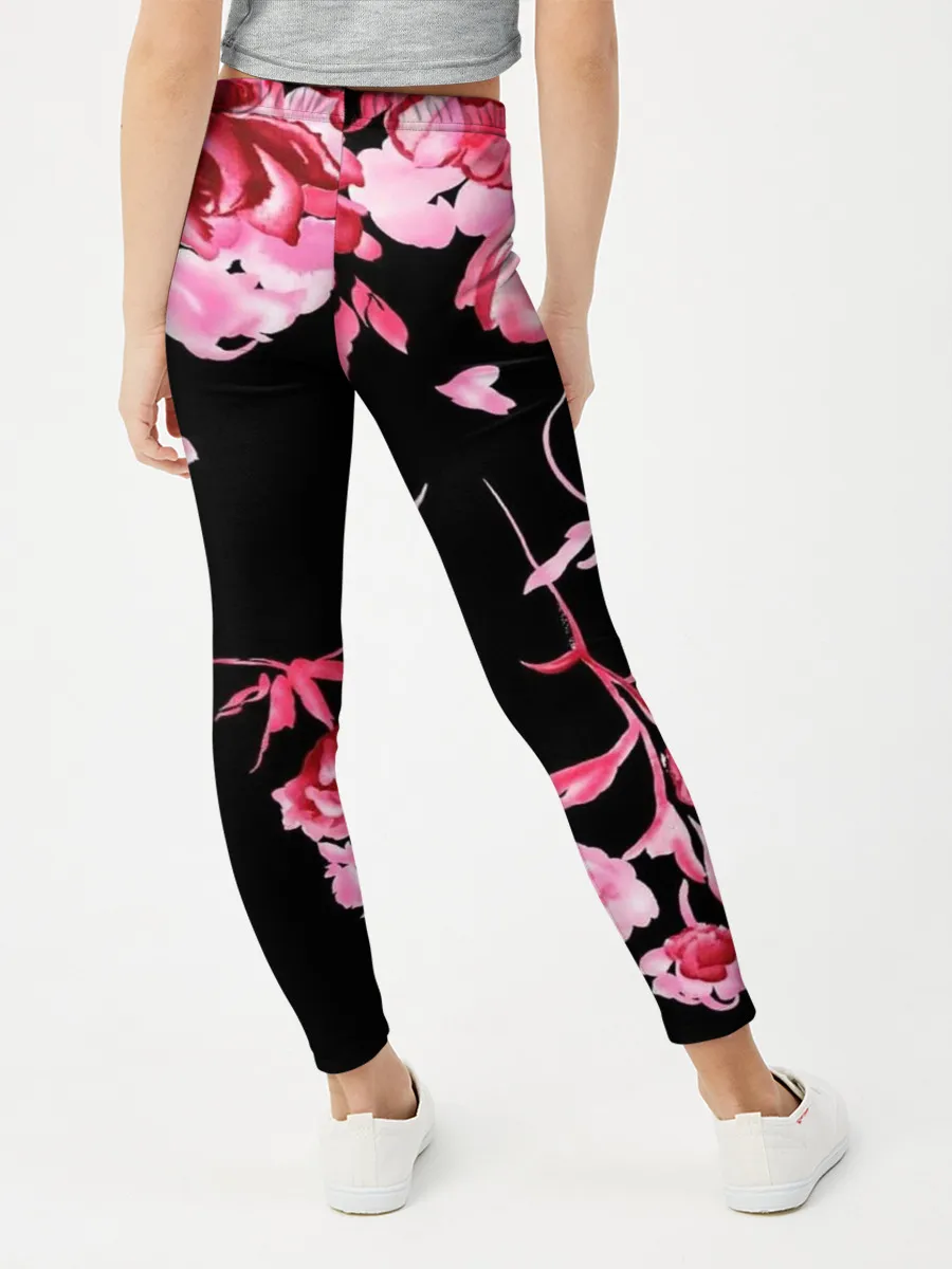 Леггинсы для девочки / Цветы