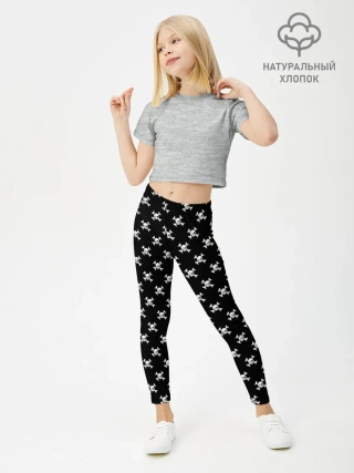 Леггинсы для девочки / Черепа