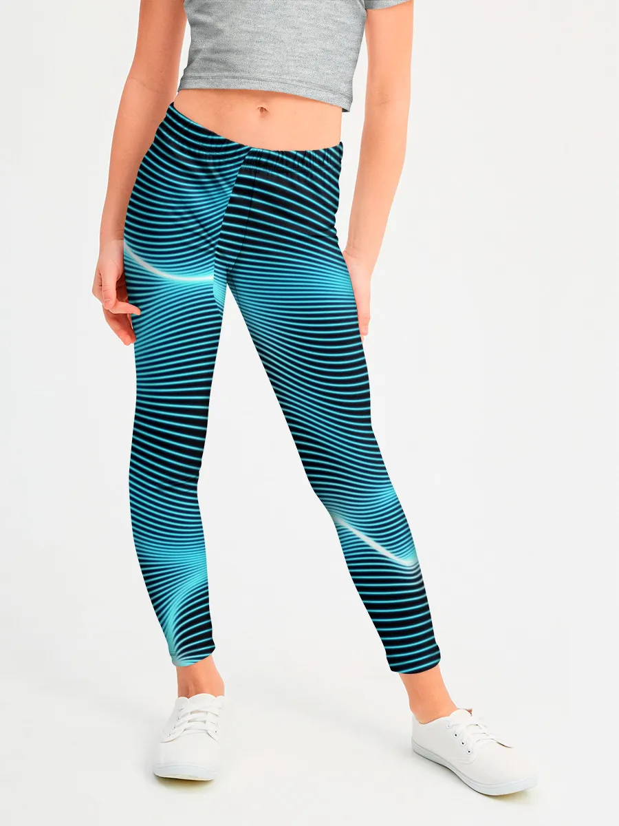 Леггинсы для девочки / Neon lines