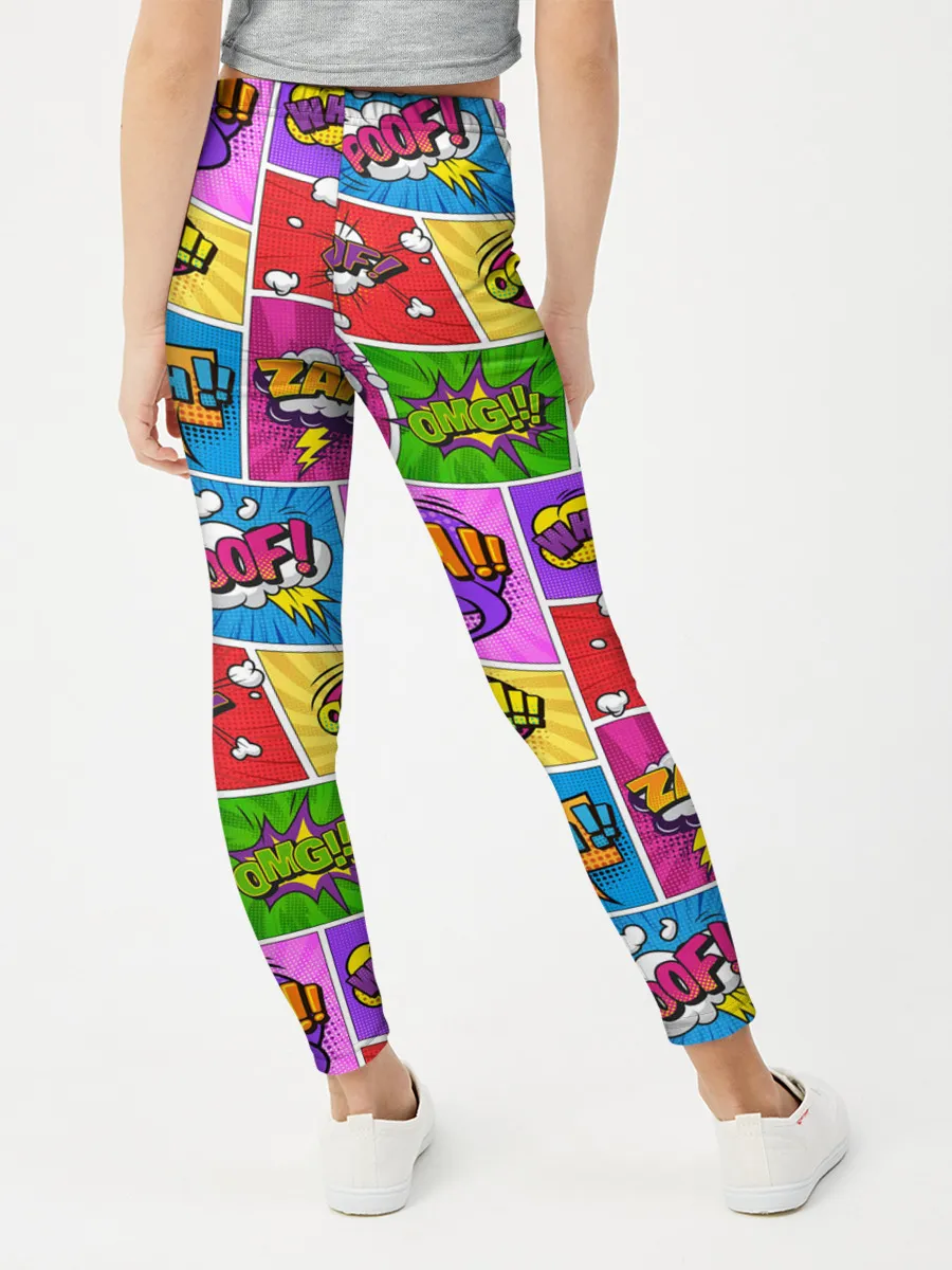 Леггинсы для девочки / Pop art