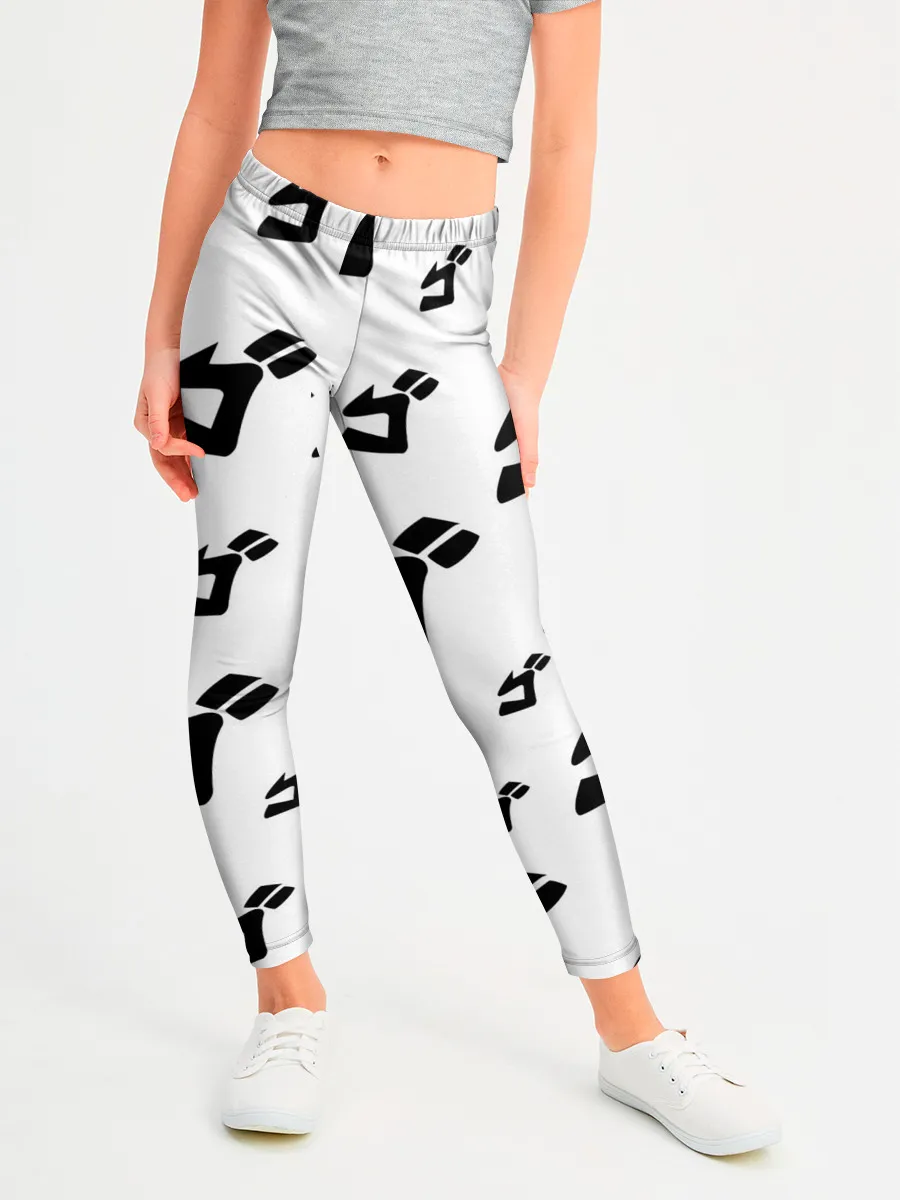 Леггинсы для девочки / JOJO PATTERN BW