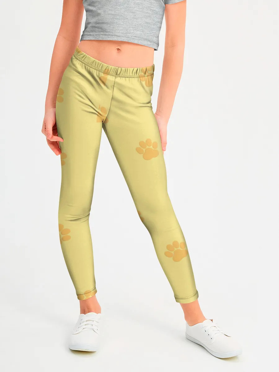 Леггинсы для девочки / Кошачьи следы