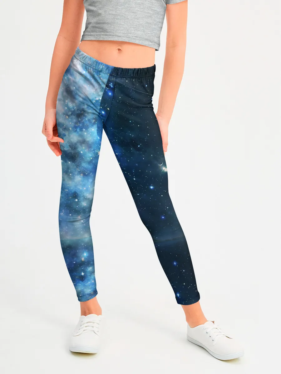 Леггинсы для девочки / Космос